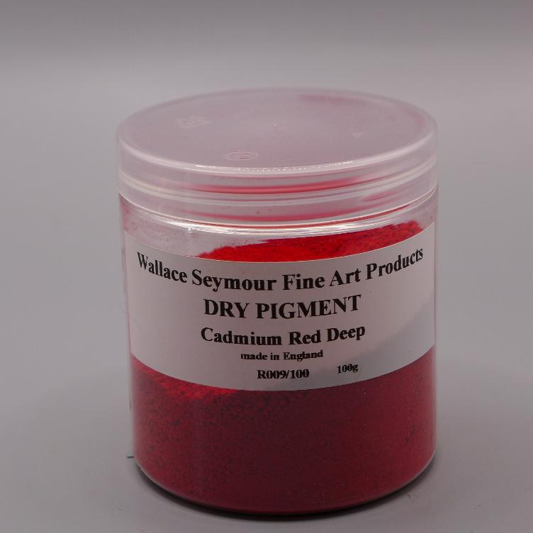 R009/100 Pigment Cadmium Red Deep, made in England